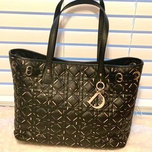 DIOR CANNAGE COATED CANVAS PANAREA MEDIUM BAG